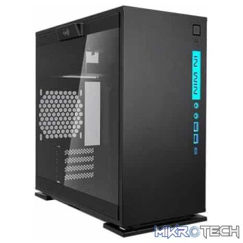 InWin 301C RGB Mini Tower Micro ATX Case  Black